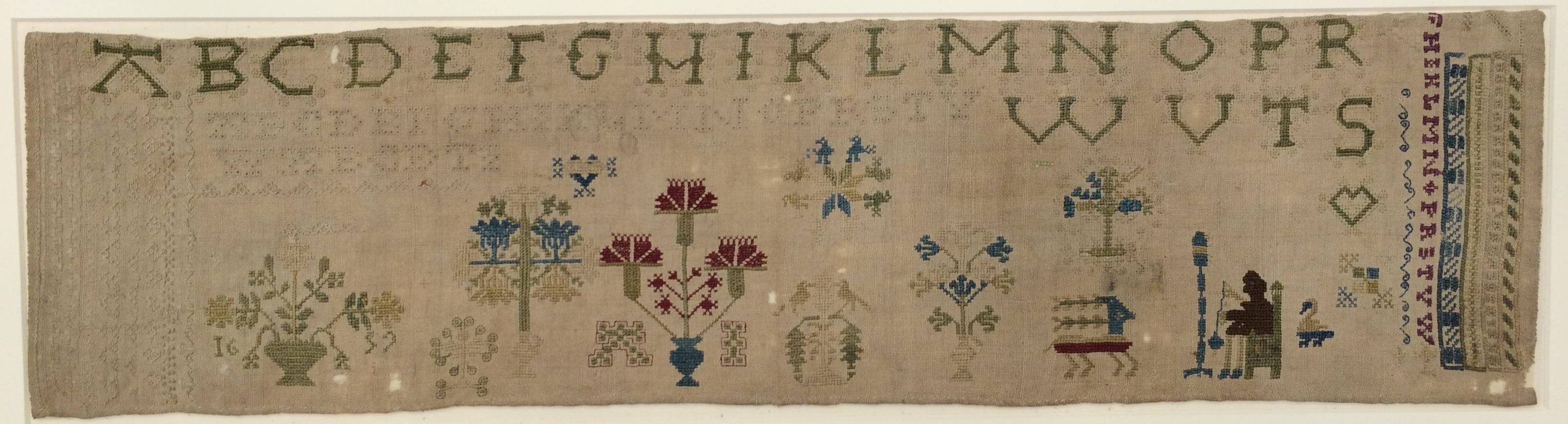 Met Museum Embroidered Sampler 1659